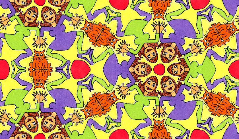 tessellation inspired by M C Escher